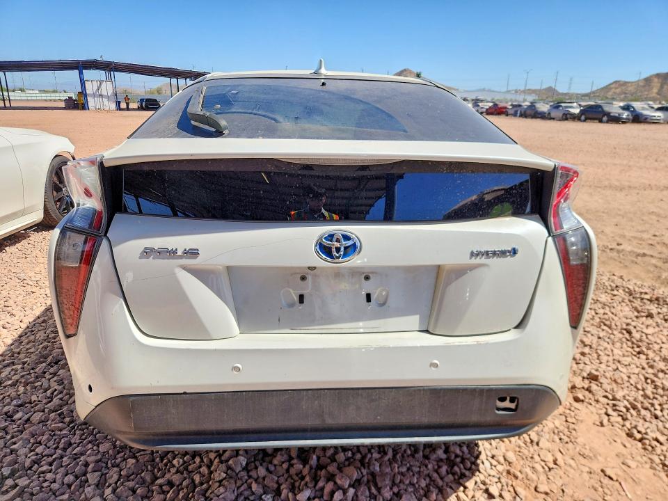 2017 Toyota Prius VIN JTDKBRFU4H3561104 COPART salvage auction — FRONT END, Az - Cert Of Title - Salvage, sold $3,200 on 2026-07-16 (photo 6)
