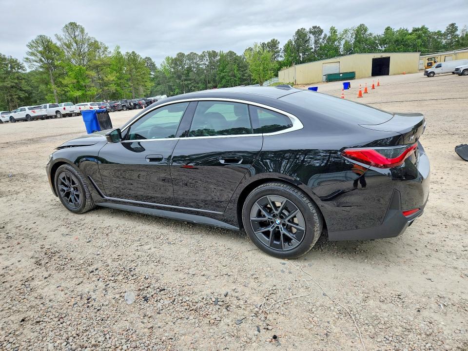 2025 BMW I4 VIN WBY23HD06SFV77753 COPART salvage auction — FRONT END, Nc - Salvage Certificate Of Title, sold $9,300 on 2026-07-31 (photo 2)