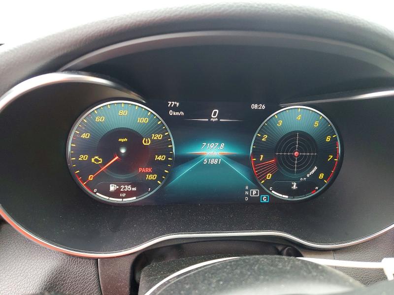 2021 Mercedes-benz C-klasse VIN W1KWF8EB4MR610640 COPART salvage auction — FRONT END, Nc - Salvage Certificate Of Title, sold $250 on 2026-07-23 (photo 9)