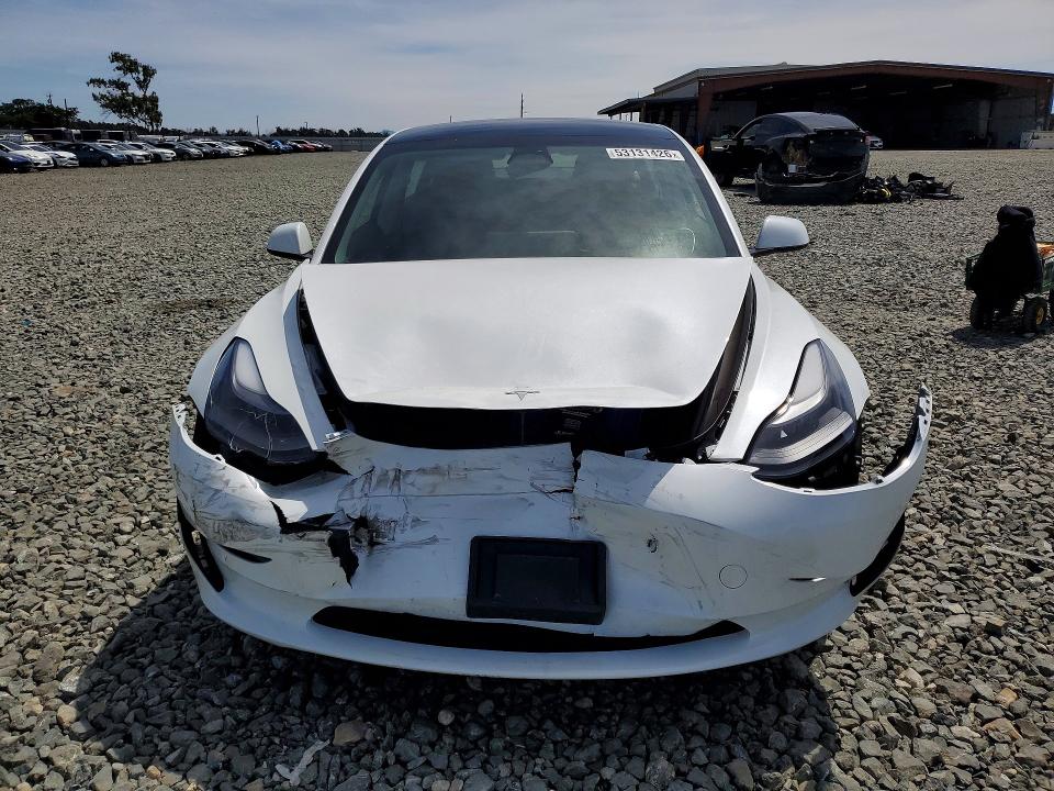 2023 Tesla Model 3 VIN 5YJ3E1EA9PF506430 COPART salvage auction — REAR END, Ca - Salvage Certificate, sold $4,500 on 2026-07-13 (photo 5)