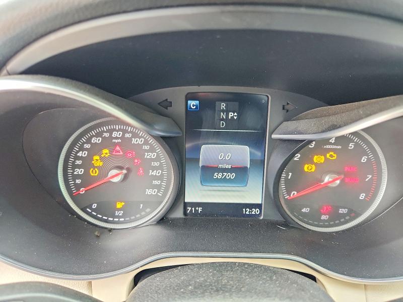 2017 Mercedes-benz C-klasse VIN 55SWF4KB8HU220657 COPART salvage auction — FRONT END, Ca - Salvage Certificate, sold $2,950 on 2026-07-02 (photo 9)