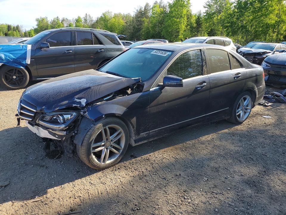 2014 Mercedes-benz C-klasse VIN WDDGF8AB3EA965860 COPART salvage auction — FRONT END, On - Permit Salvage, sold $1,800 on 2026-07-14 (photo 1)