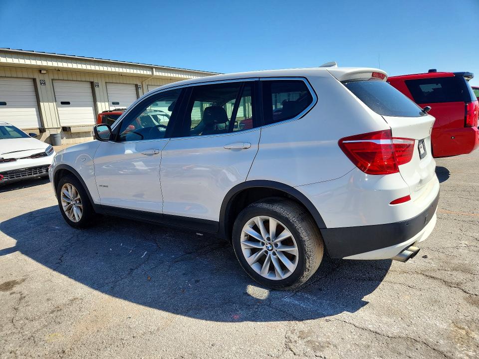2013 BMW X3 VIN 5UXWX9C54D0A08384 COPART salvage auction — REAR END, In - Certificate Of Title (P), sold $2,350 on 2026-07-11 (photo 2)