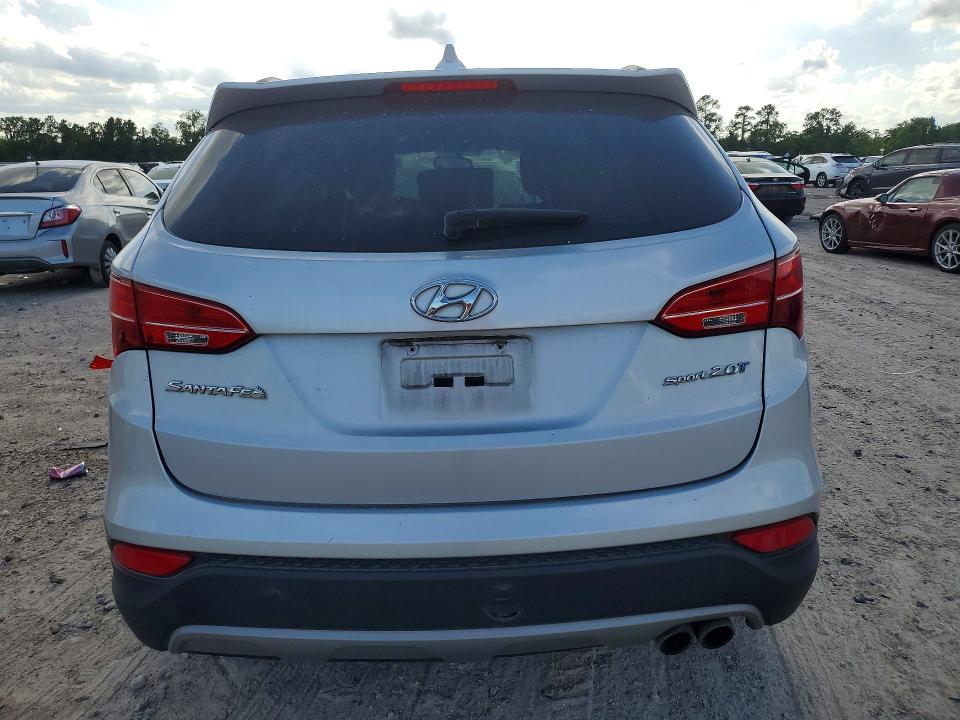 2013 Hyundai Santa fe VIN 5XYZU3LA0DG098304 COPART salvage auction — FRONT END, Tx - Salvage Vehicle Title, sold $1,950 on 2026-07-10 (photo 6)