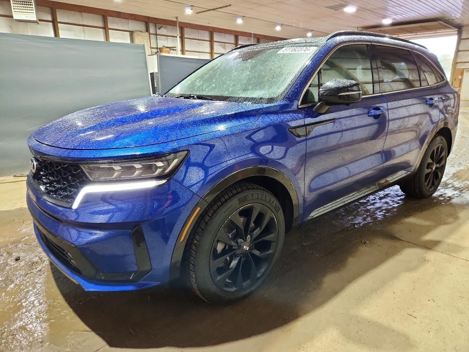 2021 Kia Sorento VIN 5XYRK4LF4MG047556 COPART salvage auction — HAIL, Oh - Cert Of Title-Salvage, sold $11,600 on 2026-07-09 (photo 1)