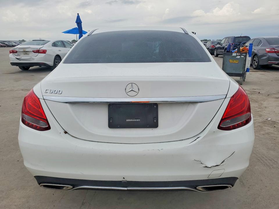 2018 Mercedes-benz C-klasse VIN 55SWF4JB1JU264295 COPART salvage auction — FRONT END, Tx - Salvage Vehicle Title, sold $4,100 on 2026-07-09 (photo 6)