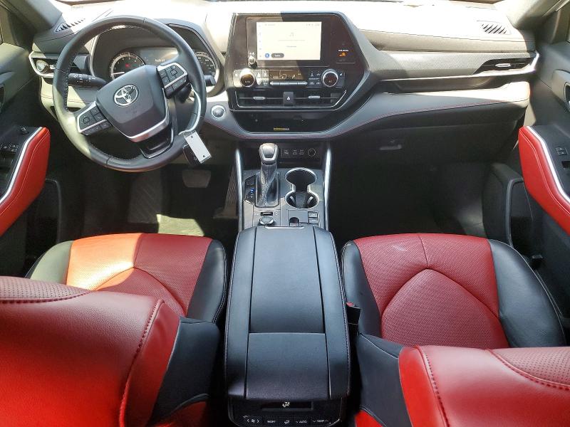 2023 Toyota Highlander VIN 5TDKDRBH9PS508608 COPART salvage auction — FRONT END, IL - SALVAGE CERTIFICATE, sold $15,200 on 2026-07-08 (photo 8)
