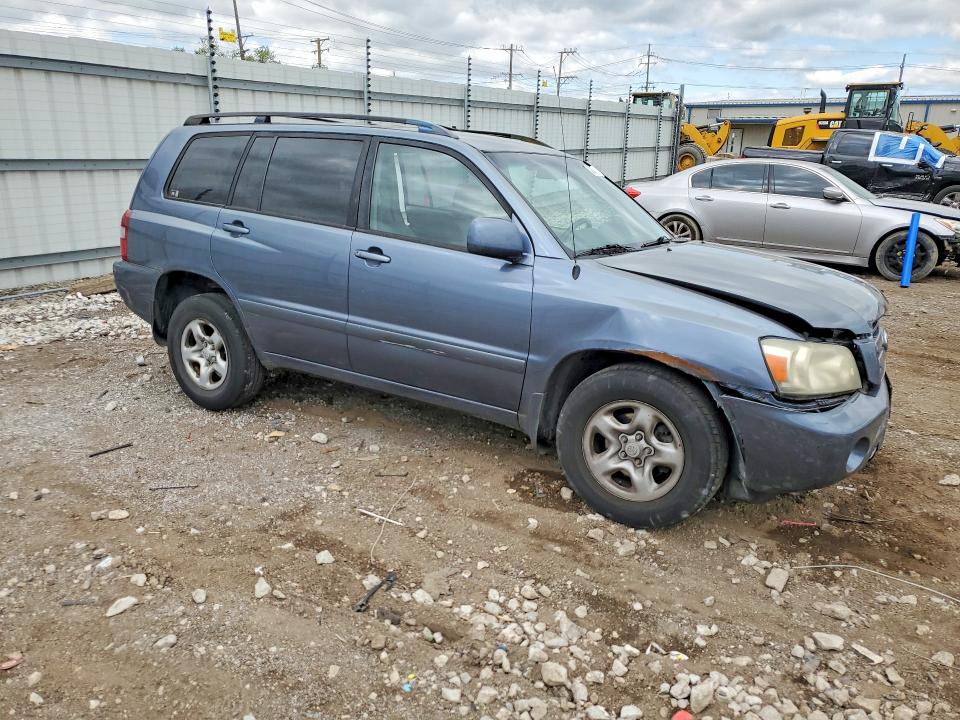 2005 Toyota Highlander VIN JTEGD21A650117106 COPART salvage auction — FRONT END, Wv - Salvage Certificate, sold $625 on 2026-07-08 (photo 4)
