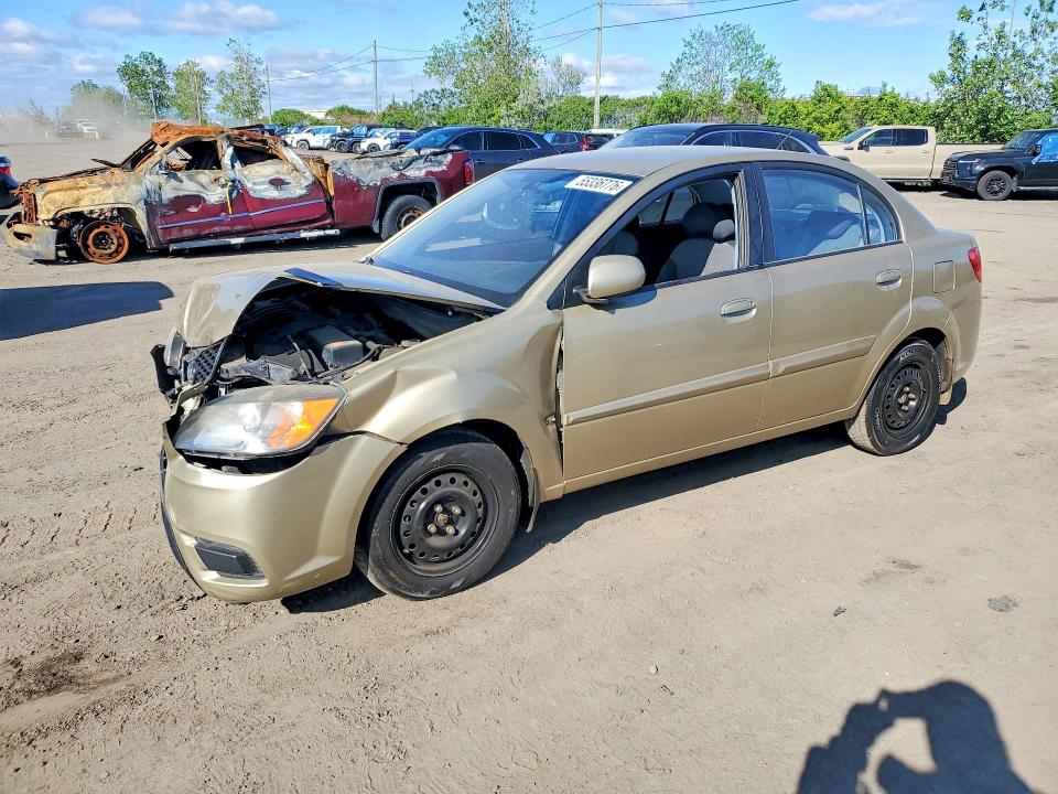 2010 Kia Rio VIN KNADH4B31A6685307 COPART salvage auction — FRONT END, Qc - Gravement Accidente, sold $400 on 2026-07-07 (photo 1)
