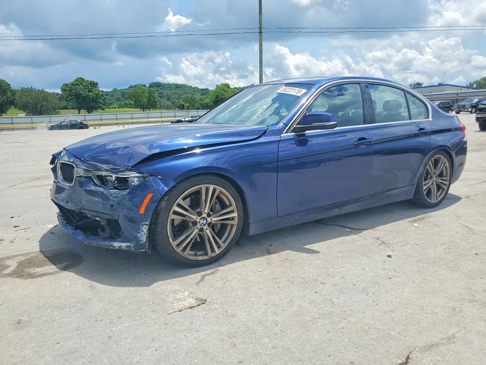2016 BMW 3er VIN WBA8B3G59GNT63083 COPART salvage auction — FRONT END, Tn - Salvage Certificate, sold $5,500 on 2026-07-29 (photo 1)