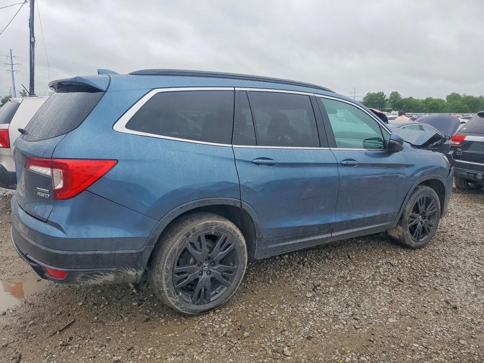 2021 Honda Pilot VIN 5FNYF6H21MB014314 COPART salvage auction — FRONT END, OH - CERT OF TITLE-SALVAGE, sold $3,400 on 2026-07-02 (photo 3)