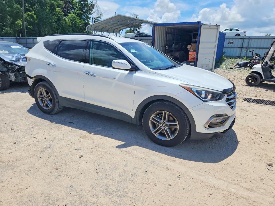 2018 Hyundai Santa fe VIN 5XYZU3LB4JG541574 COPART salvage auction — REAR END, Fl - Cert Of Title Slvg Rebuildable, sold $2,500 on 2026-07-24 (photo 4)