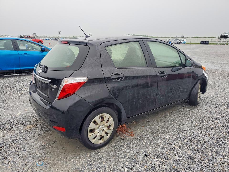 2012 Toyota Yaris VIN JTDKTUD34CD526821 COPART salvage auction — FRONT END, Tx - Salvage Vehicle Title, sold $125 on 2026-07-27 (photo 3)