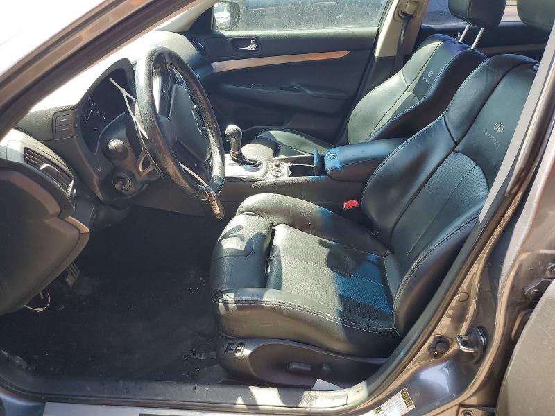 2012 Infiniti G VIN JN1CV6AR9CM679281 COPART salvage auction — FRONT END, Co - Public - Salvage Title, sold $525 on 2026-07-02 (photo 7)