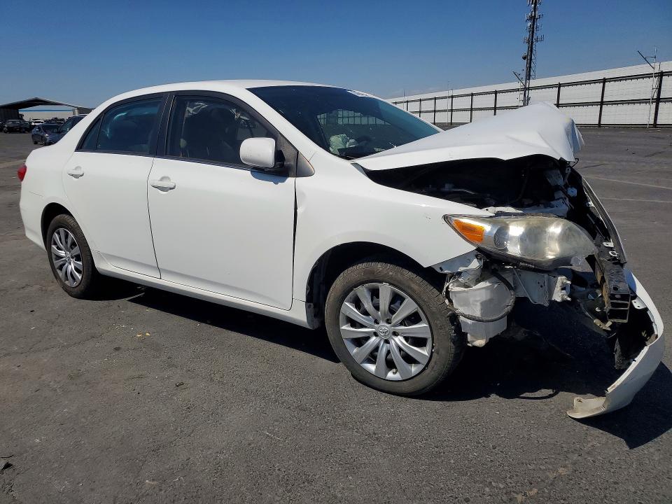 2013 Toyota Corolla VIN 5YFBU4EE4DP202201 COPART salvage auction — FRONT END, Ca - Salvage Certificate, sold $250 on 2026-07-13 (photo 4)