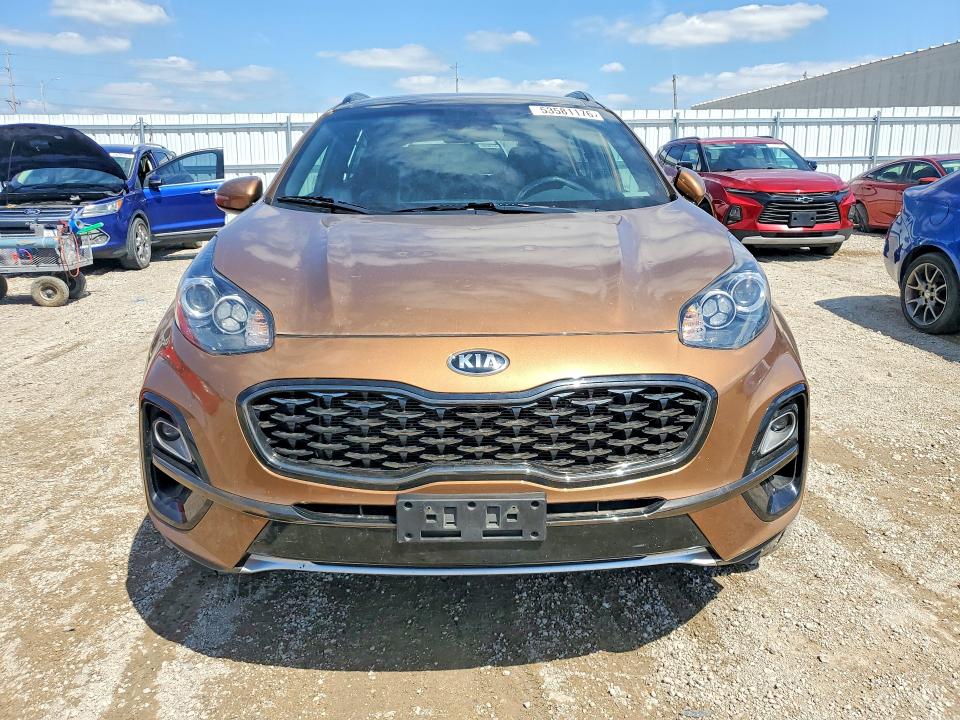 2020 Kia VIN KNDP6CAC8L7637835 COPART salvage auction — HAIL, Ia - Cert Of Title-Salvage Title, sold $3,400 on 2026-07-08 (photo 5)