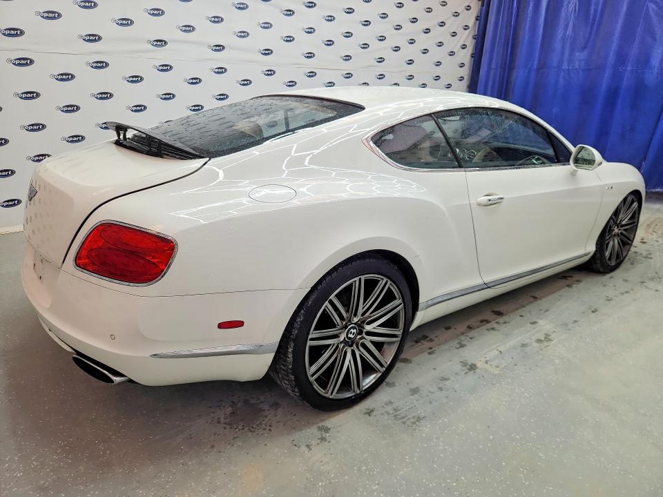 2014 Bentley Continental VIN SCBFC7ZA6EC087255 COPART salvage auction — FRONT END, TX - CERTIFICATE OF TITLE (P), sold $20,200 on 2026-07-31 (photo 3)