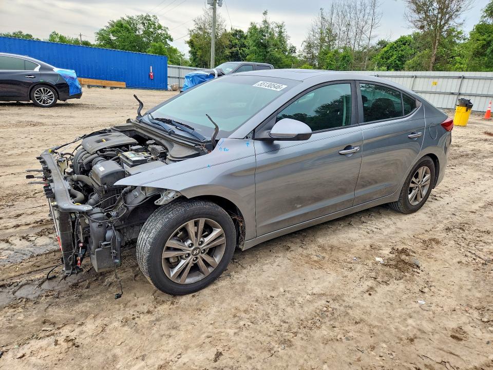 2018 Hyundai Elantra VIN KMHD84LF0JU511876 COPART salvage auction — FRONT END, Fl - Cert Of Title Slvg Rebuildable, sold $1,400 on 2026-07-10 (photo 1)