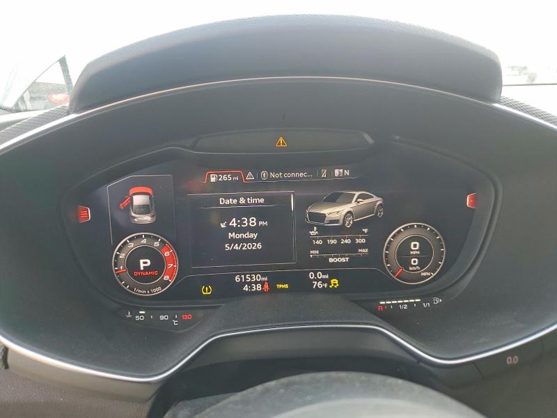 2018 Audi Tt rs VIN WUACSAFVXJ1900659 COPART salvage auction — UNDERCARRIAGE, Ca - Salvage Certificate, sold $12,000 on 2026-07-30 (photo 9)