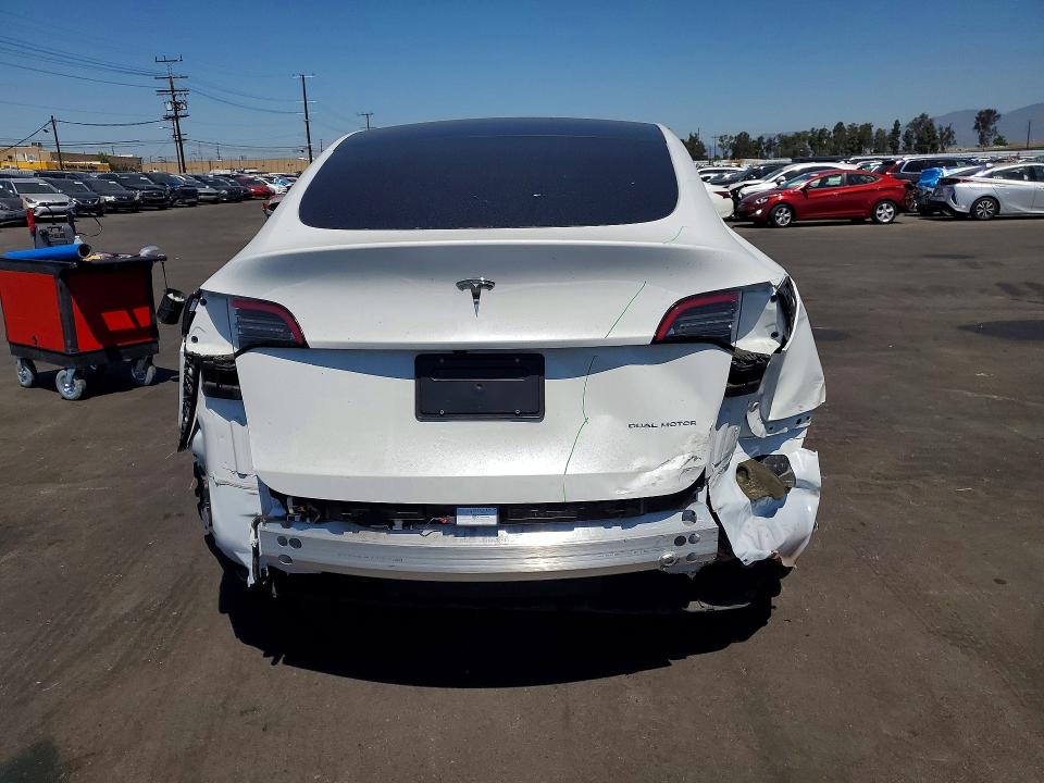 2023 Tesla VIN 7SAYGDEE4PF852893 COPART salvage auction — REAR END, Ca - Salvage Certificate, sold $14,600 on 2026-07-15 (photo 6)