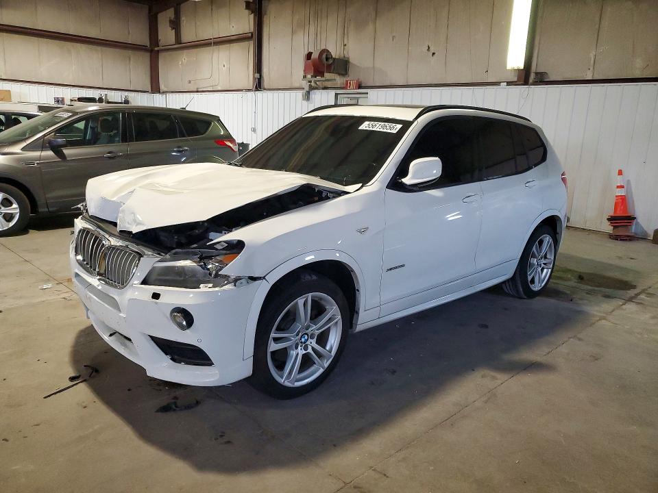 2014 BMW X3 VIN 5UXWX7C55E0E76971 COPART salvage auction — FRONT END, Ia - Cert Of Title-Salvage Title, sold $750 on 2026-07-22 (photo 1)
