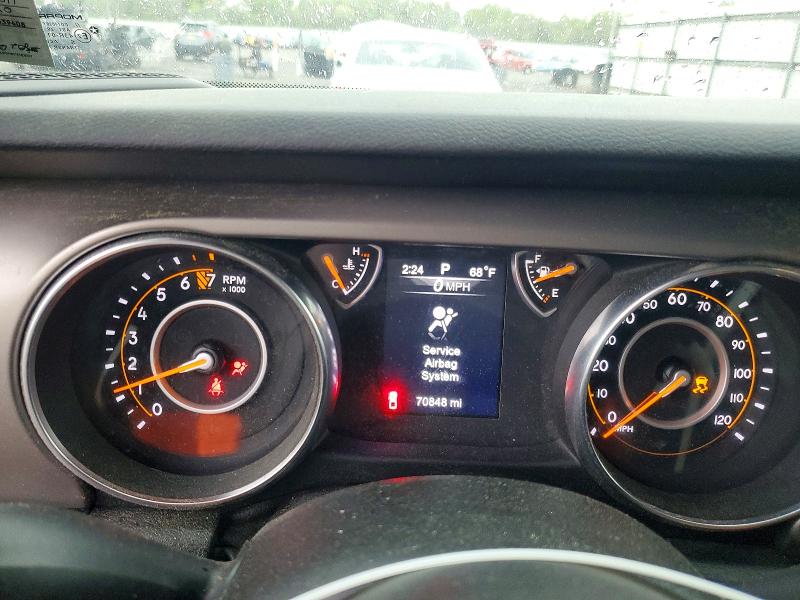 2020 Jeep Gladiator VIN 1C6HJTAG9LL192011 COPART salvage auction — FRONT END, Nj - Cert Of Title-Salvage, sold $12,200 on 2026-07-02 (photo 9)