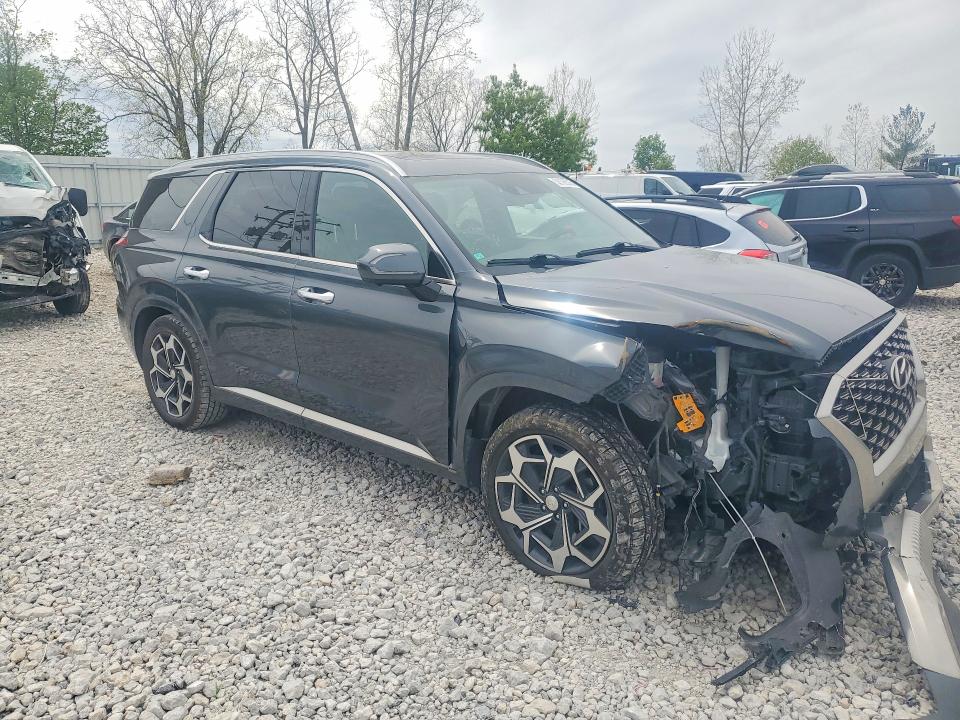 2022 Hyundai VIN KM8R7DHE0NU393942 COPART salvage auction — FRONT END, Mi - Scrap Certificate Of Title, sold $6,000 on 2026-07-09 (photo 4)
