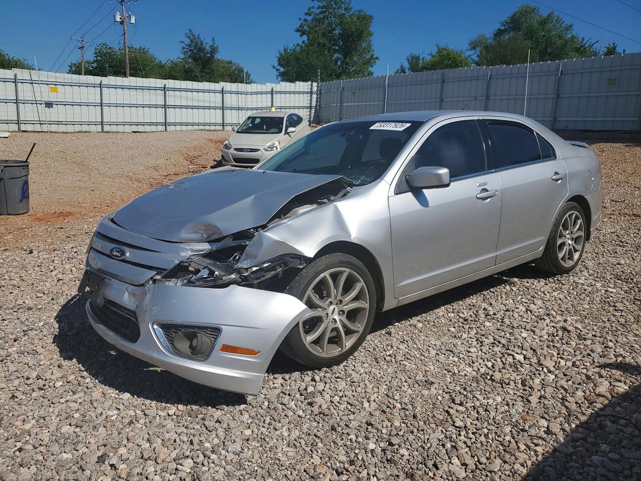 2012 Ford Fusion VIN 3FAHP0JA7CR130535 COPART salvage auction — Front End, OK - CERT OF TITLE-SALVAGE, sold $425 on 2026-07-09 (photo 1)