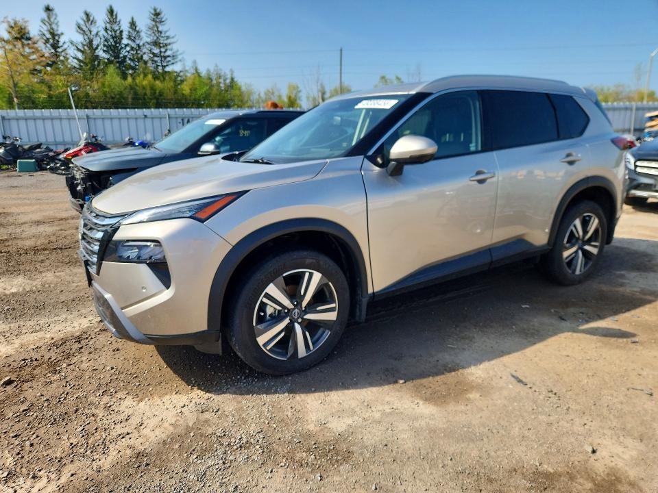 2025 Nissan Rogue VIN JN8BT3CB1SW430624 COPART salvage auction — SIDE, On - Permit Salvage, sold $9,200 on 2026-07-09 (photo 1)