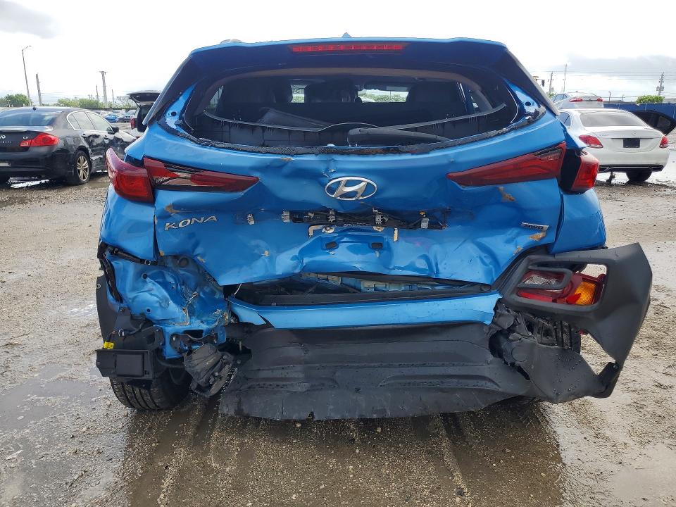 2018 Hyundai VIN KM8K2CAA4JU177152 COPART salvage auction — REAR END, Fl - Cert Of Title Slvg Rebuildable, sold $2,200 on 2026-07-22 (photo 6)