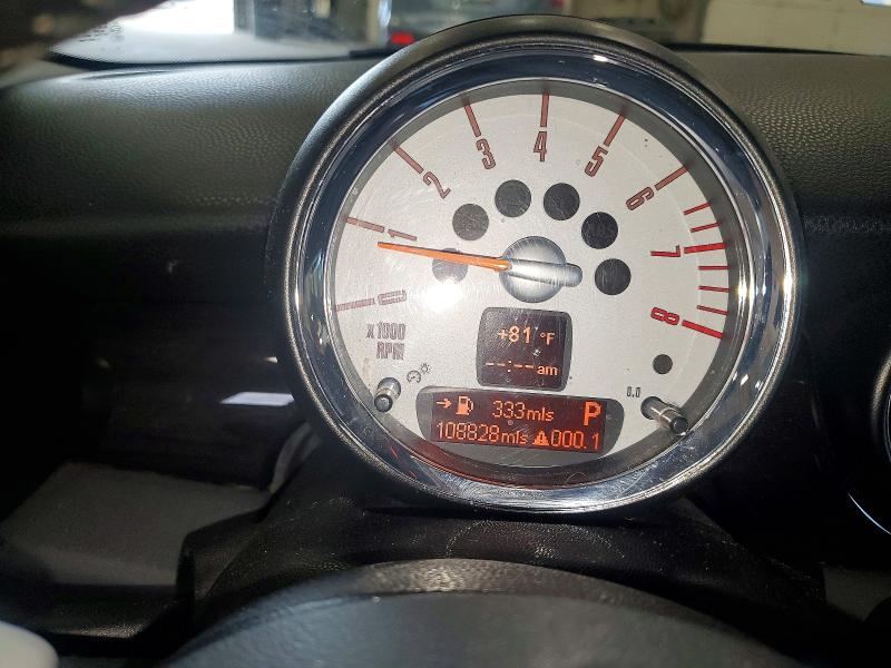 2010 Mini Cooper VIN WMWMM3C50ATZ32890 COPART salvage auction — REAR END, Mn - Cert Of Title-Prior Salvage, sold $1,899 on 2026-07-09 (photo 9)