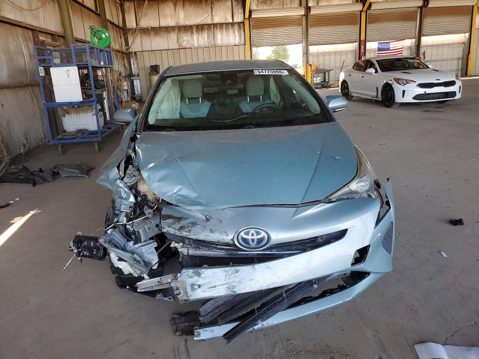 2018 Toyota Prius VIN JTDKBRFU1J3065831 COPART salvage auction — FRONT END, Az - Cert Of Title - Salvage, sold $2,700 on 2026-07-20 (photo 5)
