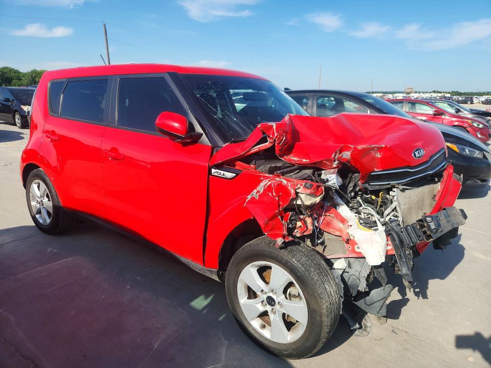 2019 Kia Soul VIN KNDJN2A2XK7016010 COPART salvage auction — FRONT END, Tx - Salvage Vehicle Title, sold $225 on 2026-07-23 (photo 4)