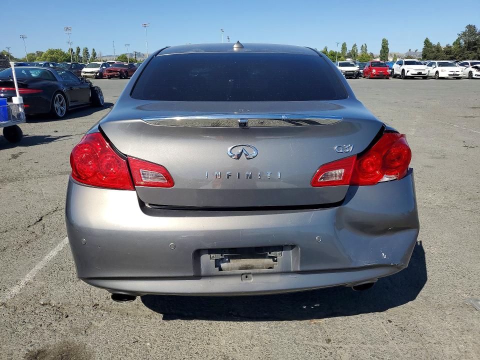 2011 Infiniti G37 VIN JN1CV6AP2BM506554 COPART salvage auction — REAR END, Ca - Salvage Certificate, sold $1,350 on 2026-07-06 (photo 6)