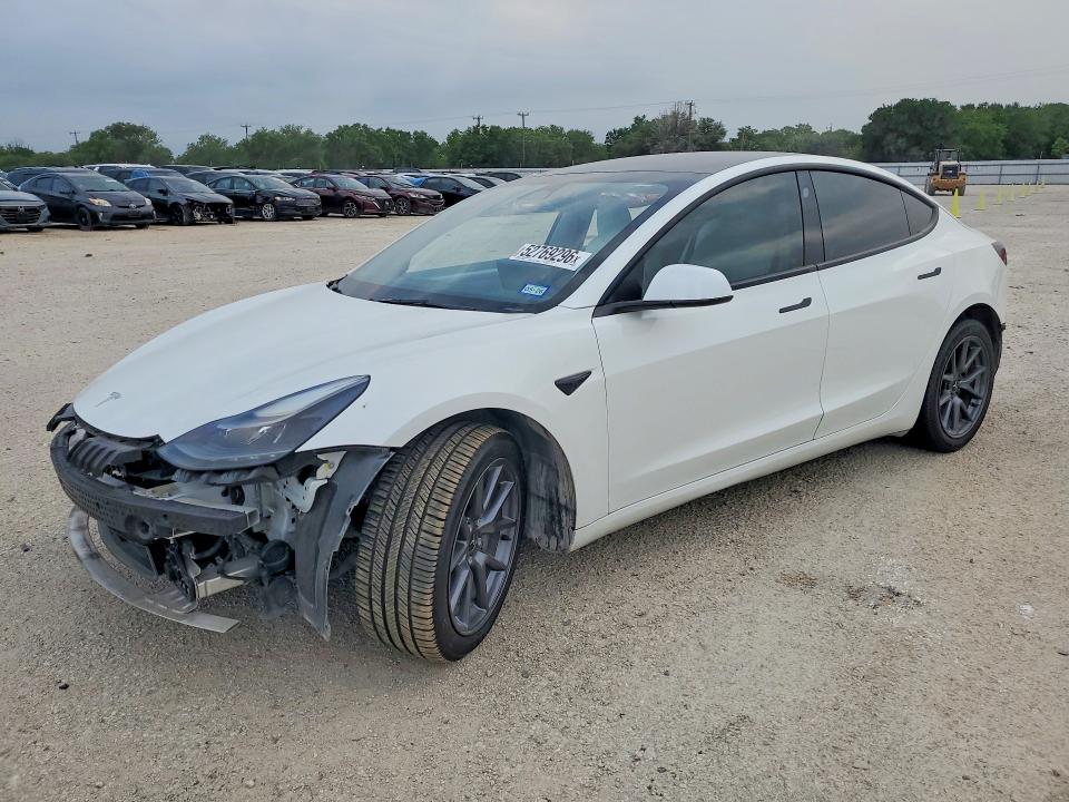 2023 Tesla VIN 5YJ3E1EA2PF571457 COPART salvage auction — STRIPPED, Tx - Salvage Vehicle Title, sold $10 on 2026-07-30 (photo 1)