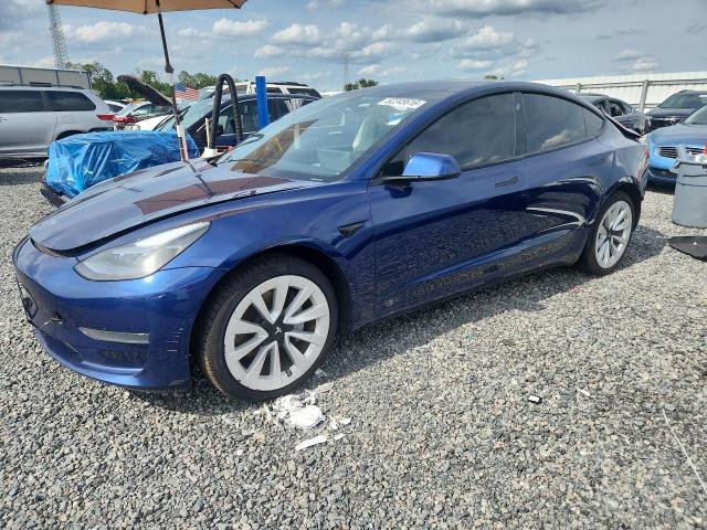 2021 Tesla VIN 5YJ3E1EA5MF920607 COPART salvage auction — REAR END, Fl - Cert Of Title Slvg Rebuildable, sold $3,400 on 2026-07-14 (photo 1)