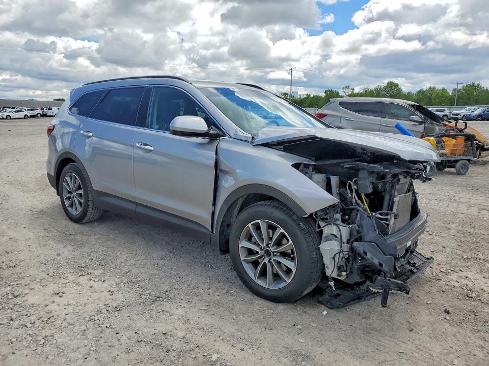 2019 Hyundai Santa fe VIN KM8SMDHF4KU302413 COPART salvage auction — FRONT END, Ny - Mv-907A Salvage Certificate, sold $2,650 on 2026-07-13 (photo 4)