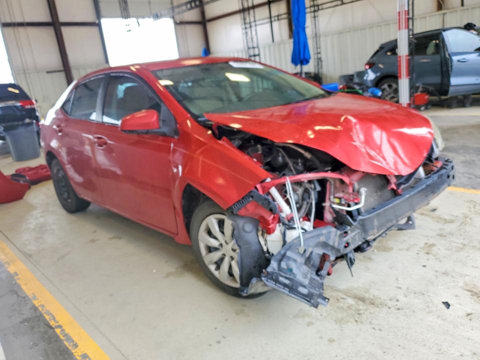2015 Toyota Corolla VIN 5YFBURHE4FP329767 COPART salvage auction — FRONT END, Tx - Salvage Vehicle Title, sold $1,950 on 2026-07-09 (photo 4)