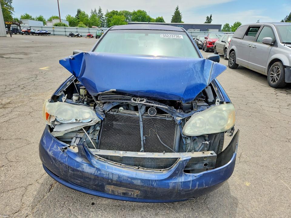 2005 Toyota Corolla VIN JTDBR32E652059705 COPART salvage auction — FRONT END, Or - Salvage Title Certificate, sold $125 on 2026-07-27 (photo 5)