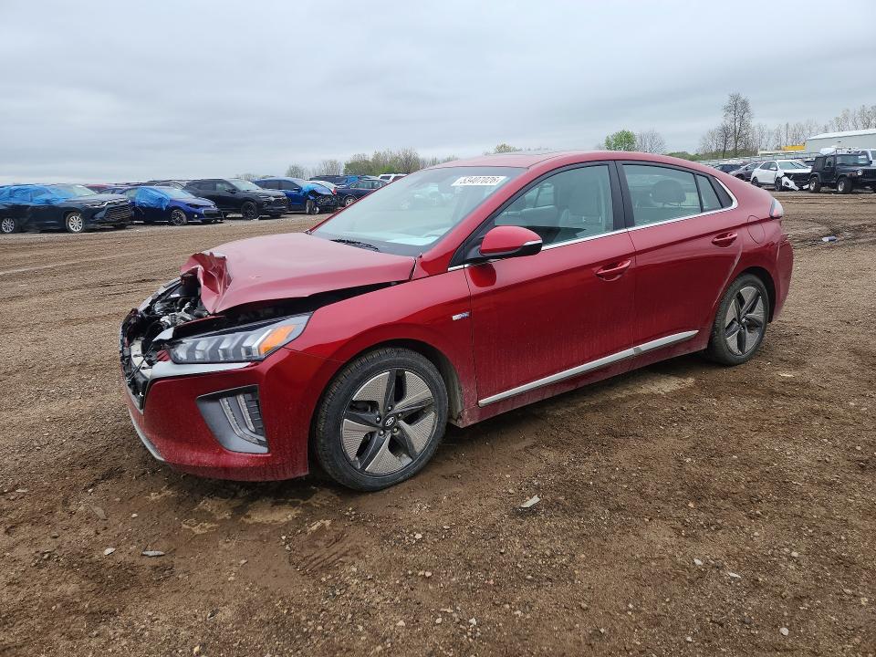 2020 Hyundai Ioniq VIN KMHC85LC4LU242498 COPART salvage auction — FRONT END, Mi - Certificate Of Title, sold $2,450 on 2026-07-15 (photo 1)