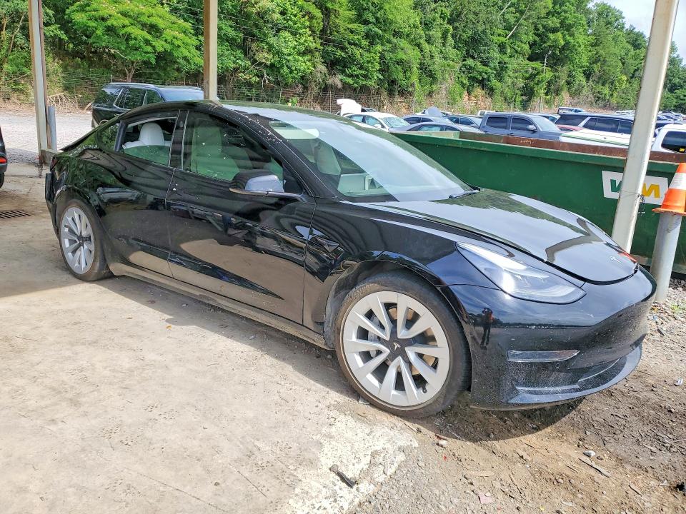2021 Tesla Model 3 VIN 5YJ3E1EA3MF095862 COPART salvage auction — REAR END, AL - CERT OF TITLE-SALVAGE TITLE (P), sold $250 on 2026-07-28 (photo 4)