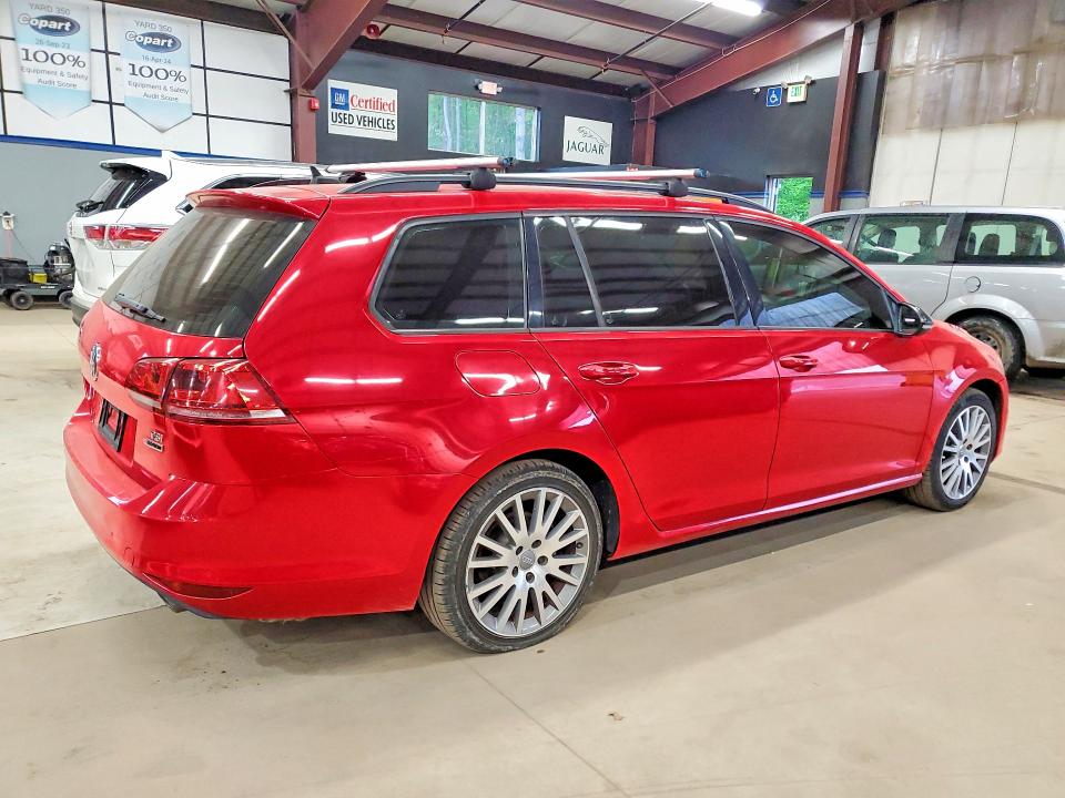 2017 Volkswagen Golf sportwagen VIN 3VW017AU6HM518014 COPART salvage auction — MINOR DENT/SCRATCHES, Ct - Certificate Of Title, sold $3,900 on 2026-07-09 (photo 3)