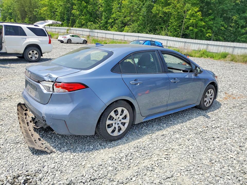 2020 Toyota Corolla VIN JTDEPRAE6LJ007257 COPART salvage auction — SIDE, Nc - Salvage Certificate Of Title, sold $150 on 2026-07-22 (photo 3)