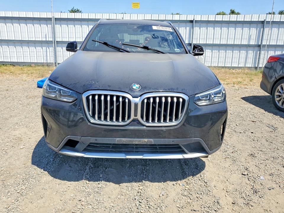 2022 BMW X3 VIN 5UX43DP01N9N22711 COPART salvage auction — Front End, CA - DIS/DLR/EXP ONLY CLEAN TITLE (P), sold $9,800 on 2026-07-03 (photo 5)