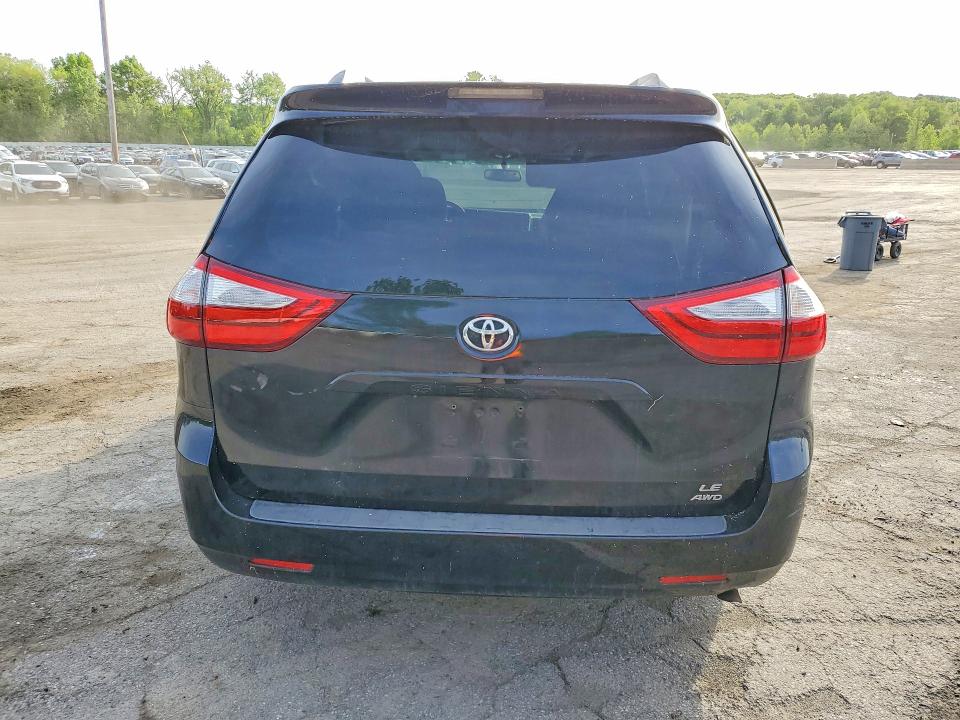 2015 Toyota Sienna VIN 5TDJK3DCXFS114811 COPART salvage auction — FRONT END, Ny - Mv-907A Salvage Certificate, sold $350 on 2026-07-28 (photo 6)