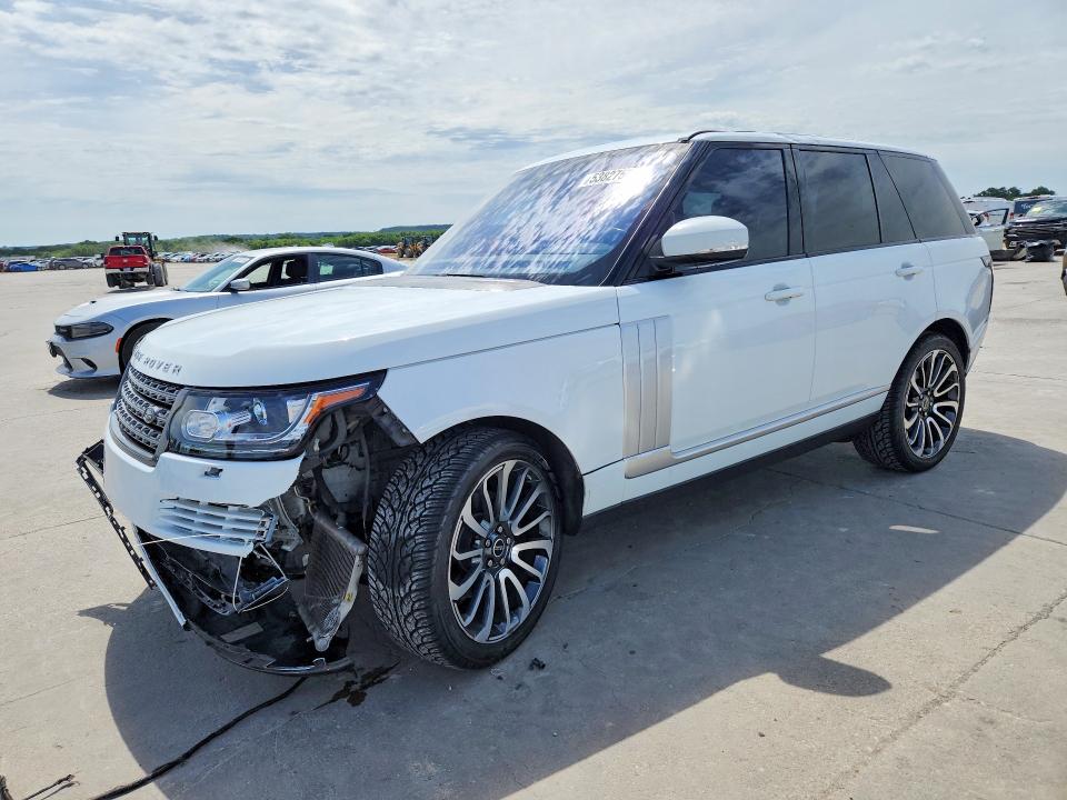 2017 Land rover RANGE ROVER VIN SALGR2FVXHA357669 COPART salvage auction — FRONT END, Tx - Certificate Of Title, sold $175 on 2026-07-30 (photo 1)