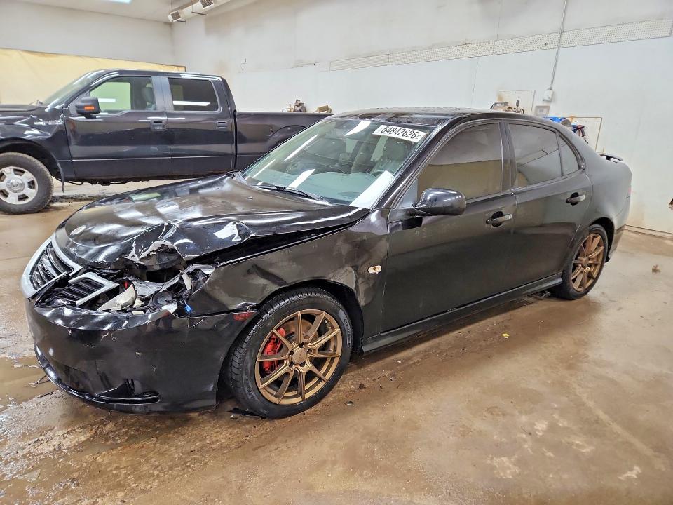 2011 Saab 9-3 VIN YS3FA4BYXB1307697 COPART salvage auction — FRONT END, Mi - Certificate Of Title, sold $650 on 2026-07-22 (photo 1)