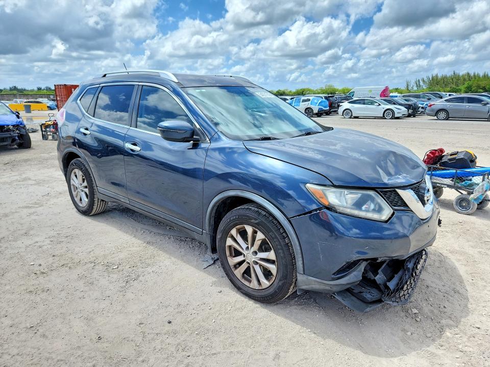 2016 Nissan Rogue VIN KNMAT2MT5GP634384 COPART salvage auction — FRONT END, Fl - Cert Of Title Slvg Rebuildable, sold $800 on 2026-07-13 (photo 4)