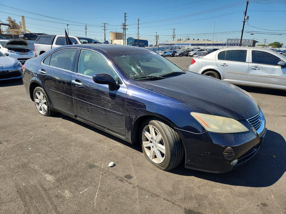 2009 Lexus ES VIN JTHBJ46G592307634 COPART salvage auction — VANDALISM, Ca - Salvage Certificate, sold $400 on 2026-07-13 (photo 4)