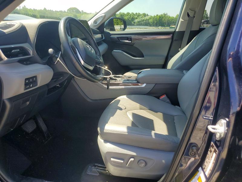 2023 Toyota Highlander VIN 5TDKDRAH7PS030593 COPART salvage auction — FRONT END, Nc - Salvage Certificate Of Title, sold $4,250 on 2026-07-29 (photo 7)